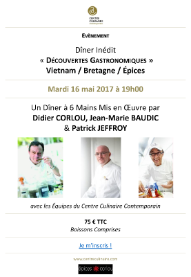 Dner indit au Centre Culinaire Contemporain Rennes